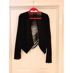 Torrid back cutaway strappy blazer - used, 18/20